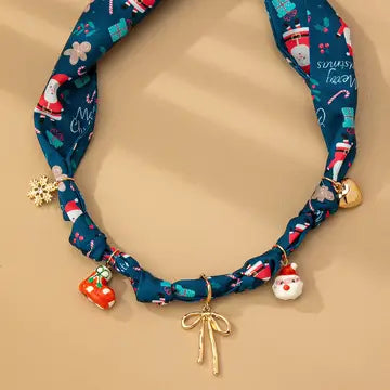 CHRISTMAS SCARF NECKLACES
