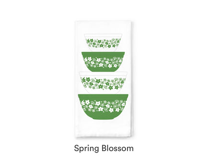 VINTAGE BOWL STACK COTTON TEA TOWEL