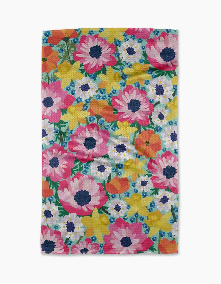 GEOMETRY TEA TOWEL - FLORALS