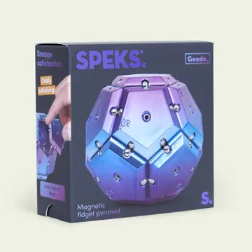 GEODE CHROME SPHERE MAGNETIC SENSORY TOY