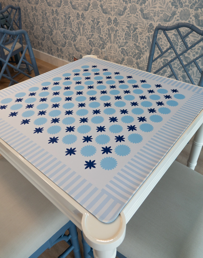 BLUE HUES MAHJONG MAT
