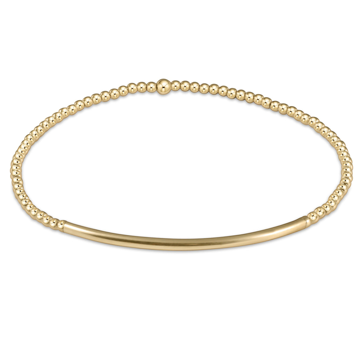 BLISS BAR GOLD 2MM BRACELET
