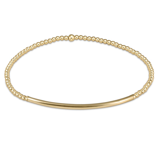 BLISS BAR GOLD 2MM BRACELET