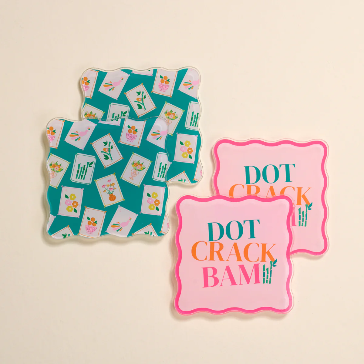 TABLE TALK ACRYLIC COASTER SET