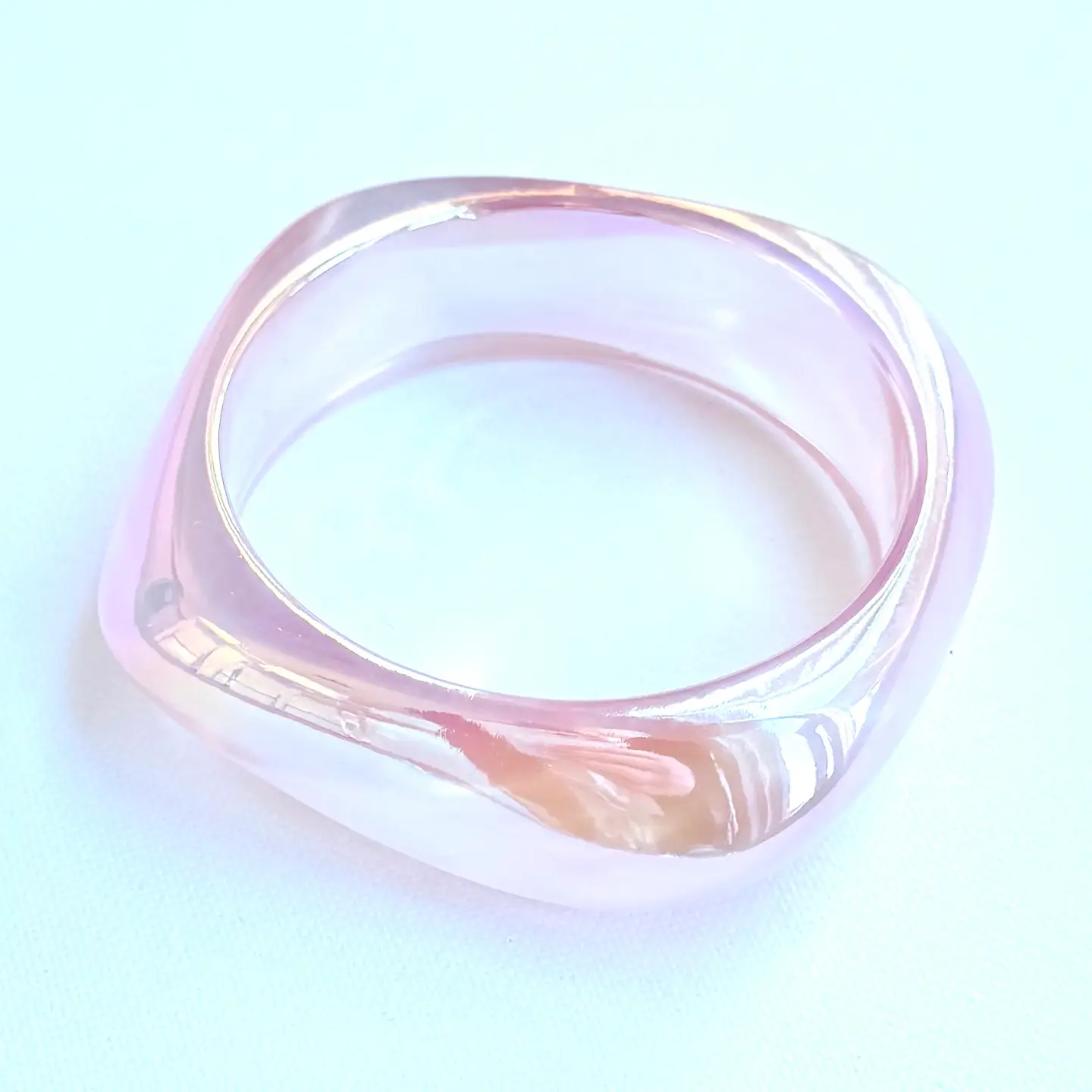 SUMMER COLORFUL GEOMETRIC ACRYLIC BANGLE
