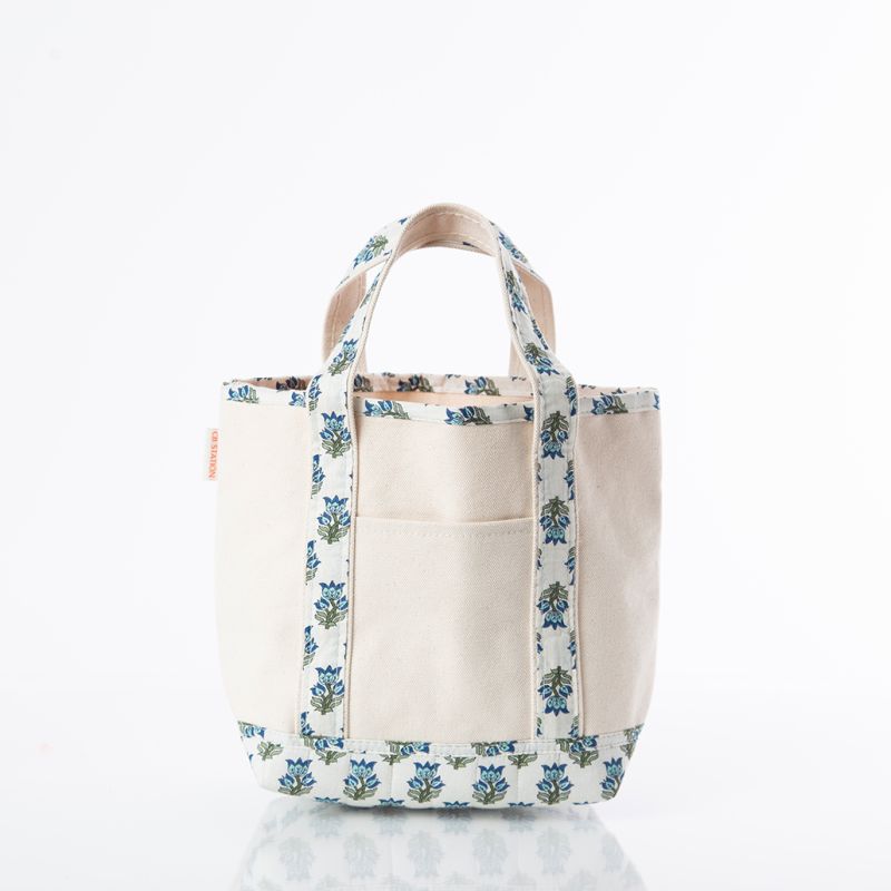BLOCK PRINT HANDY OPEN TOTE
