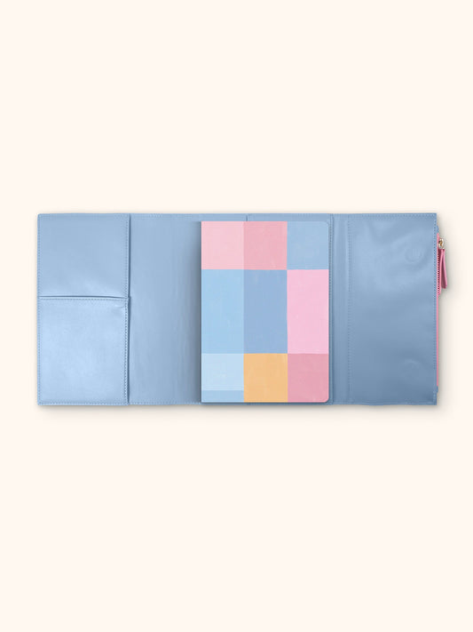 PERIWINKLE & PINK KERI NOTEBOOK ORGANIZER