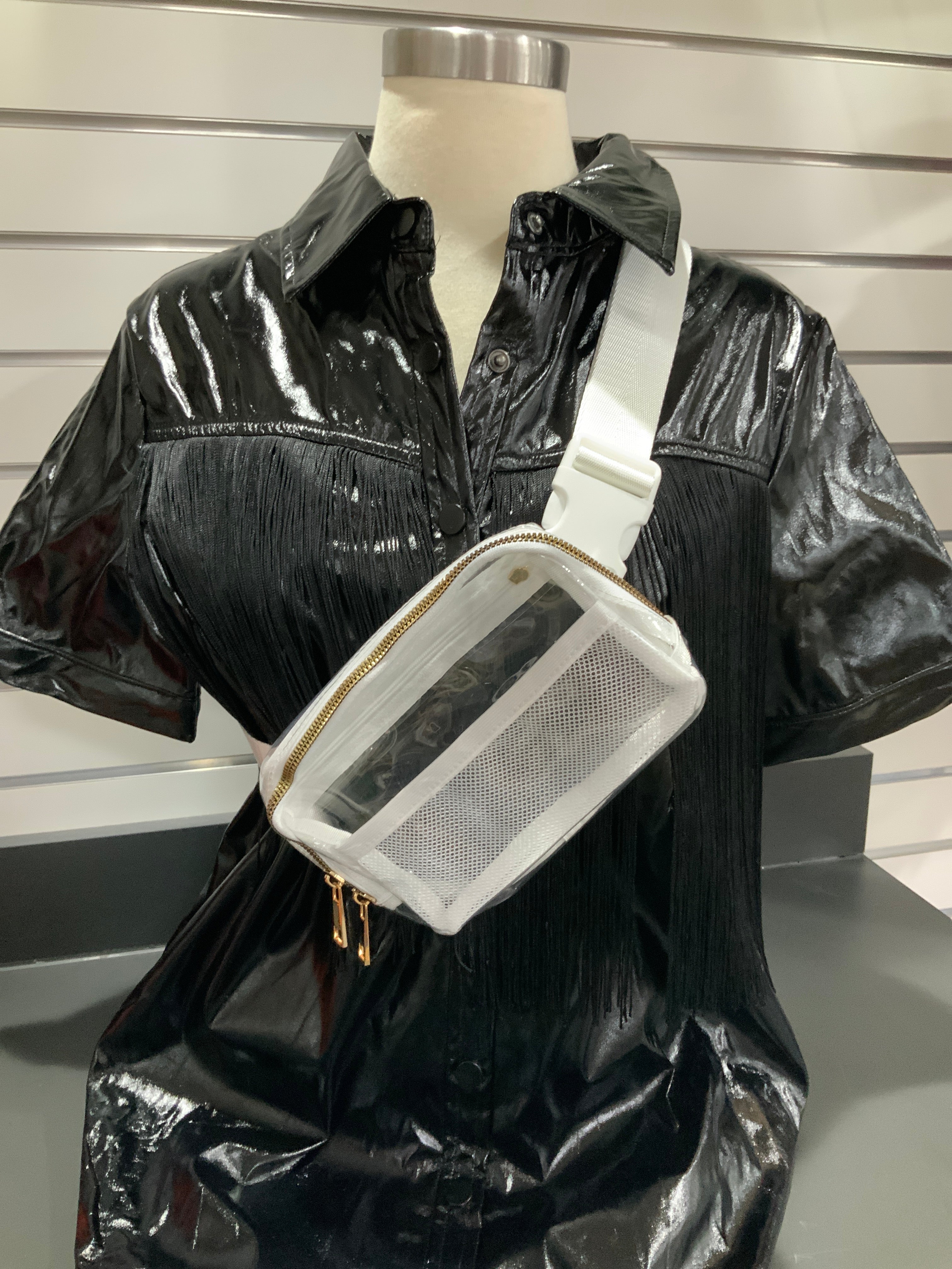 Clear & White Bum Bag