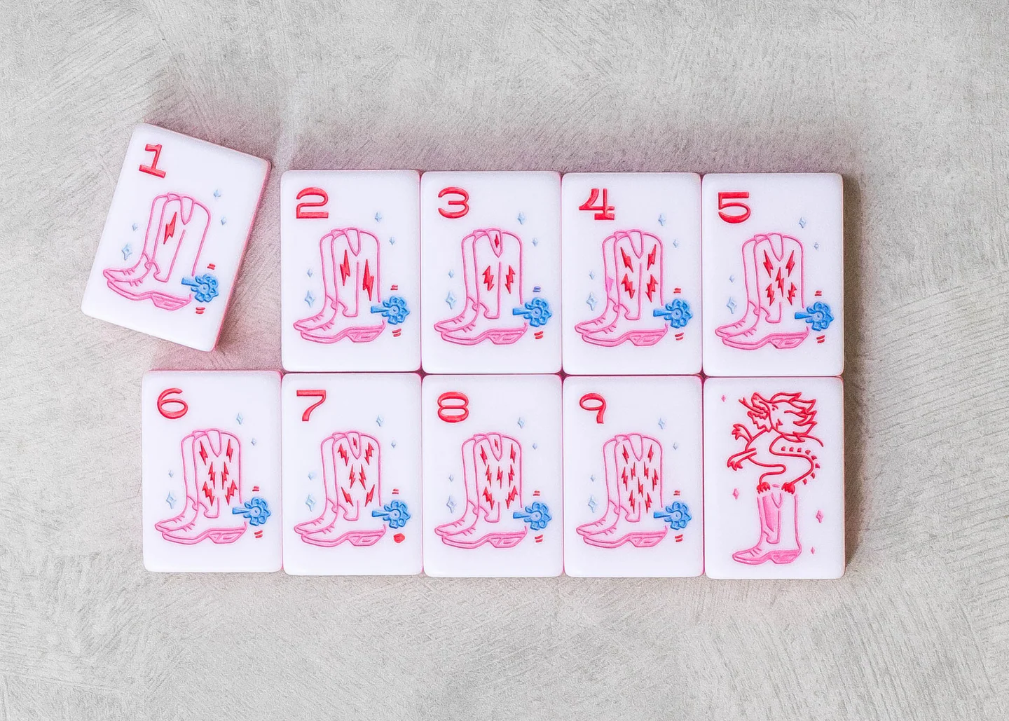 MISS MAHJONG - MISS COWGIRL MAHJONG TILE SET