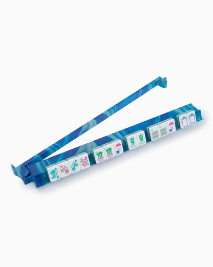 OH MY MAHJONG RACK & PUSHER SET - BLUE LACE AGATE