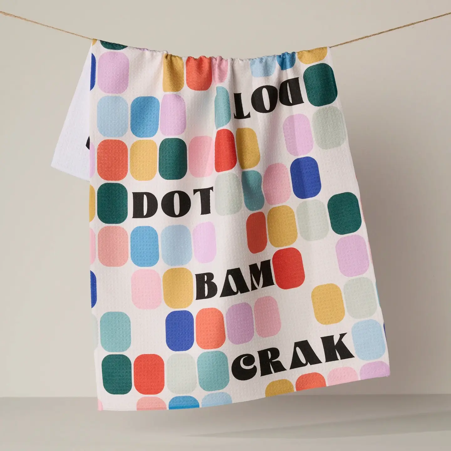 GEOMETRY TEA TOWEL - MAHJONG
