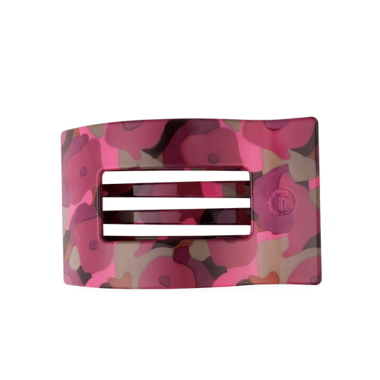 TELETIES FLAT RECTANGLE HAIR CLIP -  GARDEN GLAM