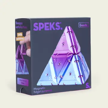 GEODE MAGNETIC FIDGET SET - CHROME PYRAMID