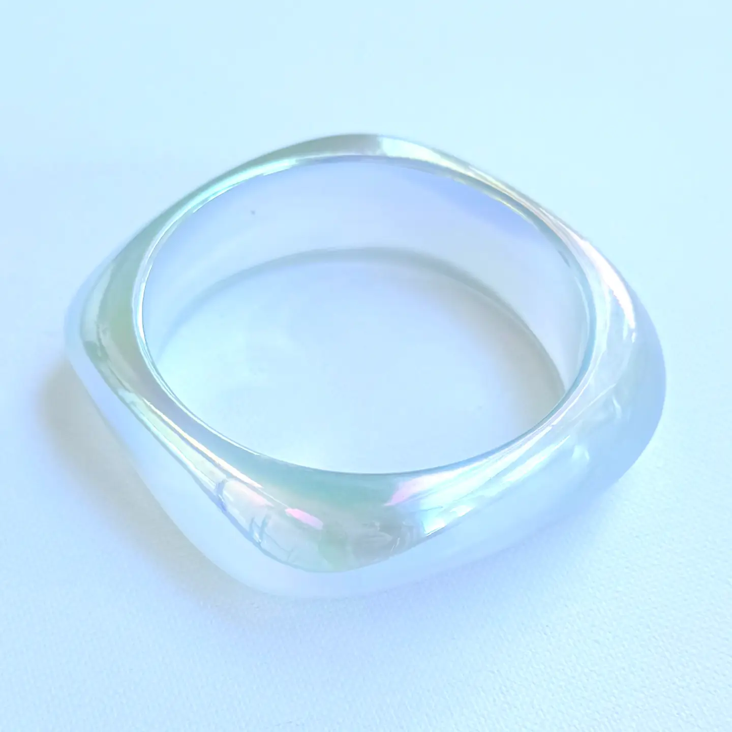 SUMMER COLORFUL GEOMETRIC ACRYLIC BANGLE