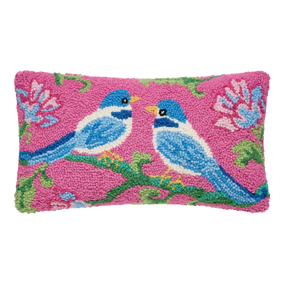 CHINOISERIE CHICKADEES HOOK PILLOW