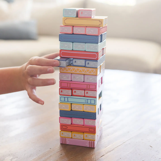 TUMBLING BOOK STACK GAME