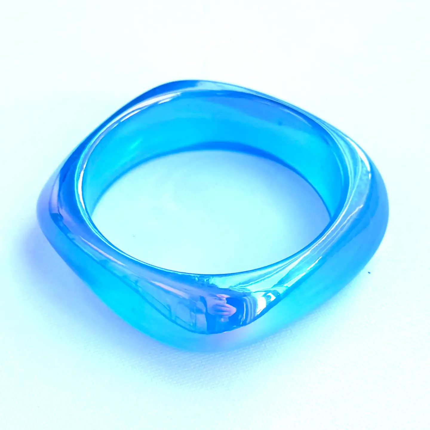 SUMMER COLORFUL GEOMETRIC ACRYLIC BANGLE