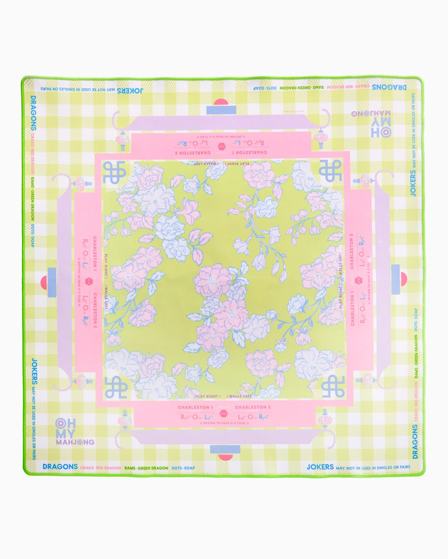 OH MY MAHJONG GARDEN PARTY MAT IN TUBE