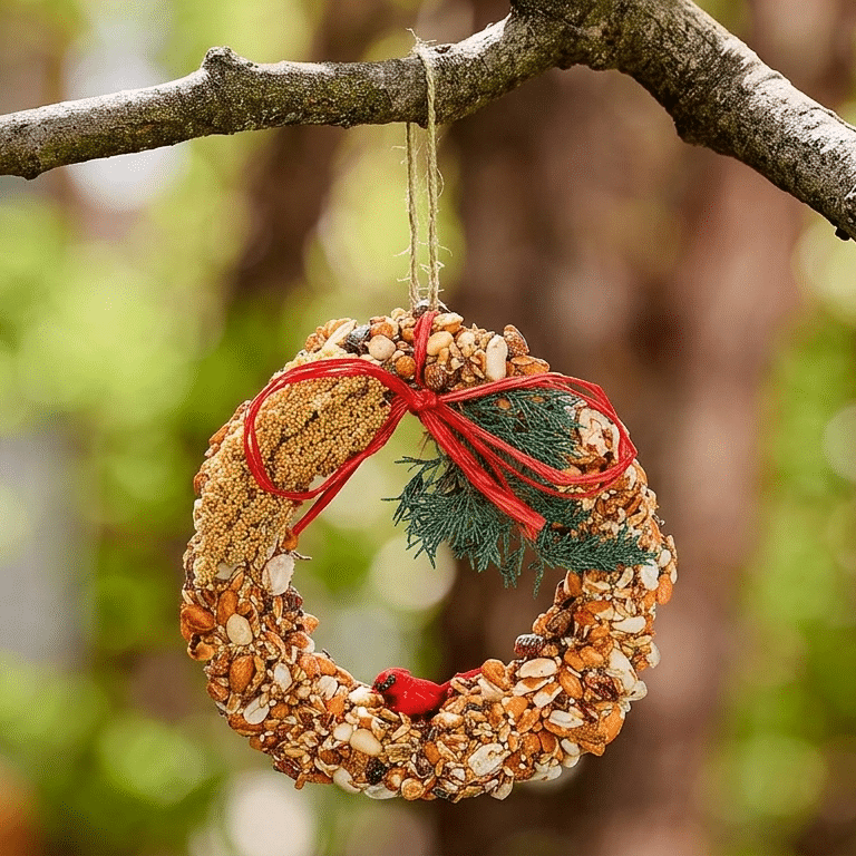 MR BIRD RUSTIC WREATH 6"
