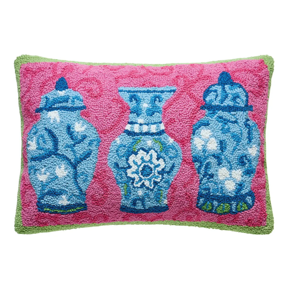CHINOISERIE JARS TRIO HOOK PILLOW