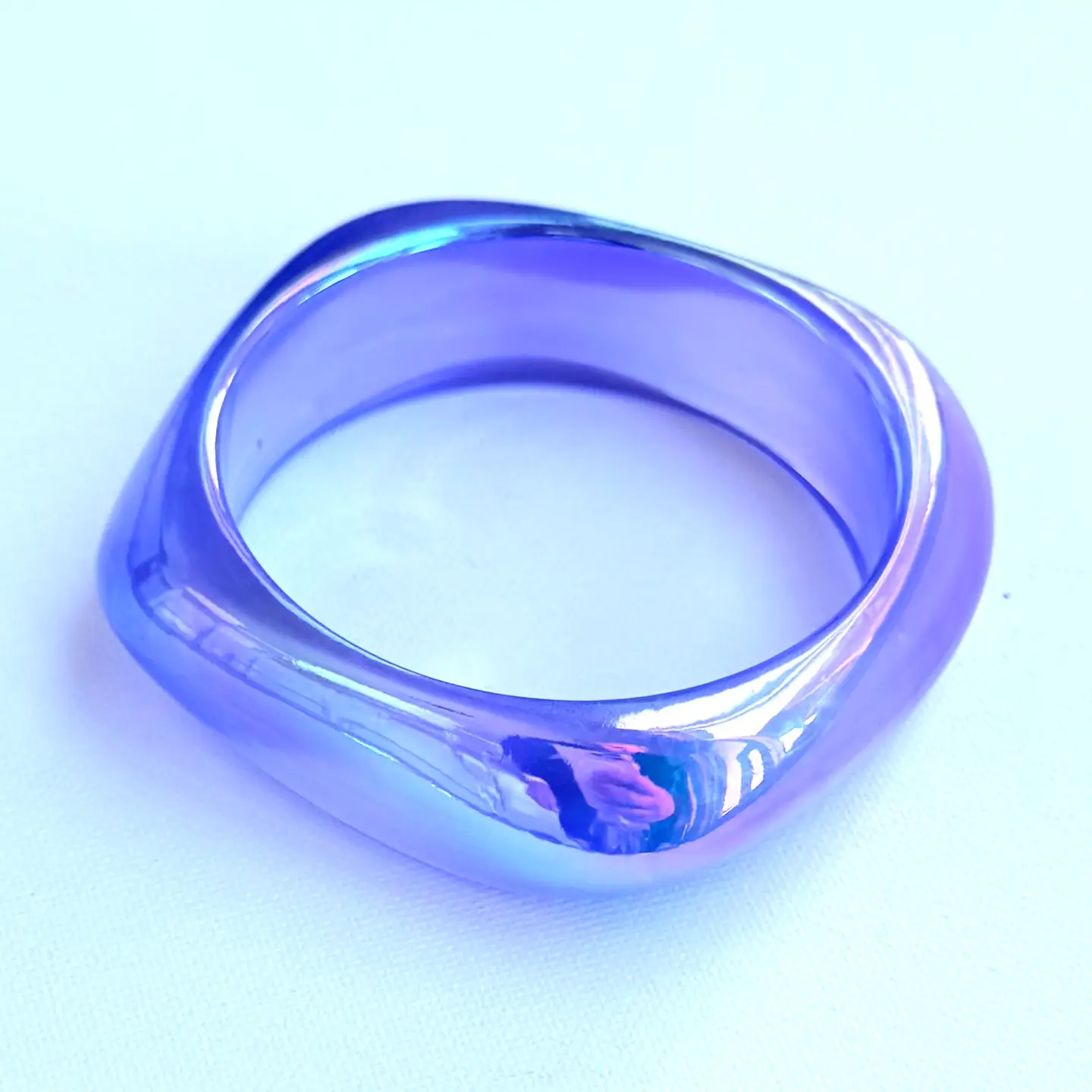 SUMMER COLORFUL GEOMETRIC ACRYLIC BANGLE
