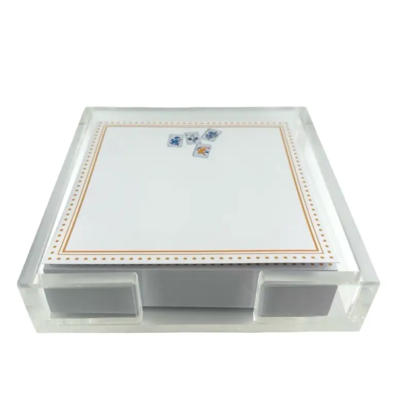 NOTEPAD IN ACRYLIC HOLDER