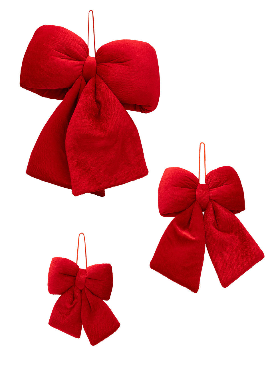 SIMPLY SOUTHERN RED VELVET BOW ORNMENT