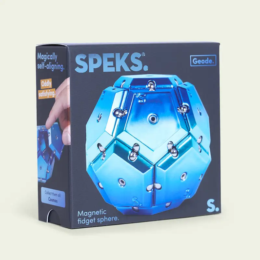 GEODE CHROME SPHERE MAGNETIC SENSORY TOY