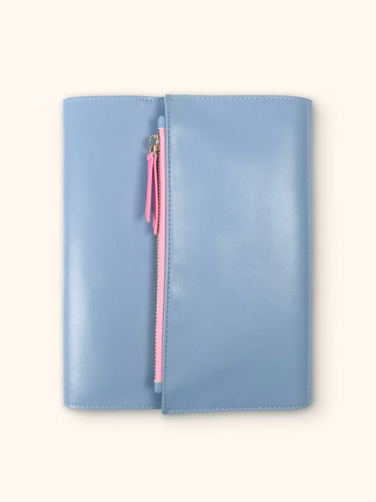 PERIWINKLE & PINK KERI NOTEBOOK ORGANIZER