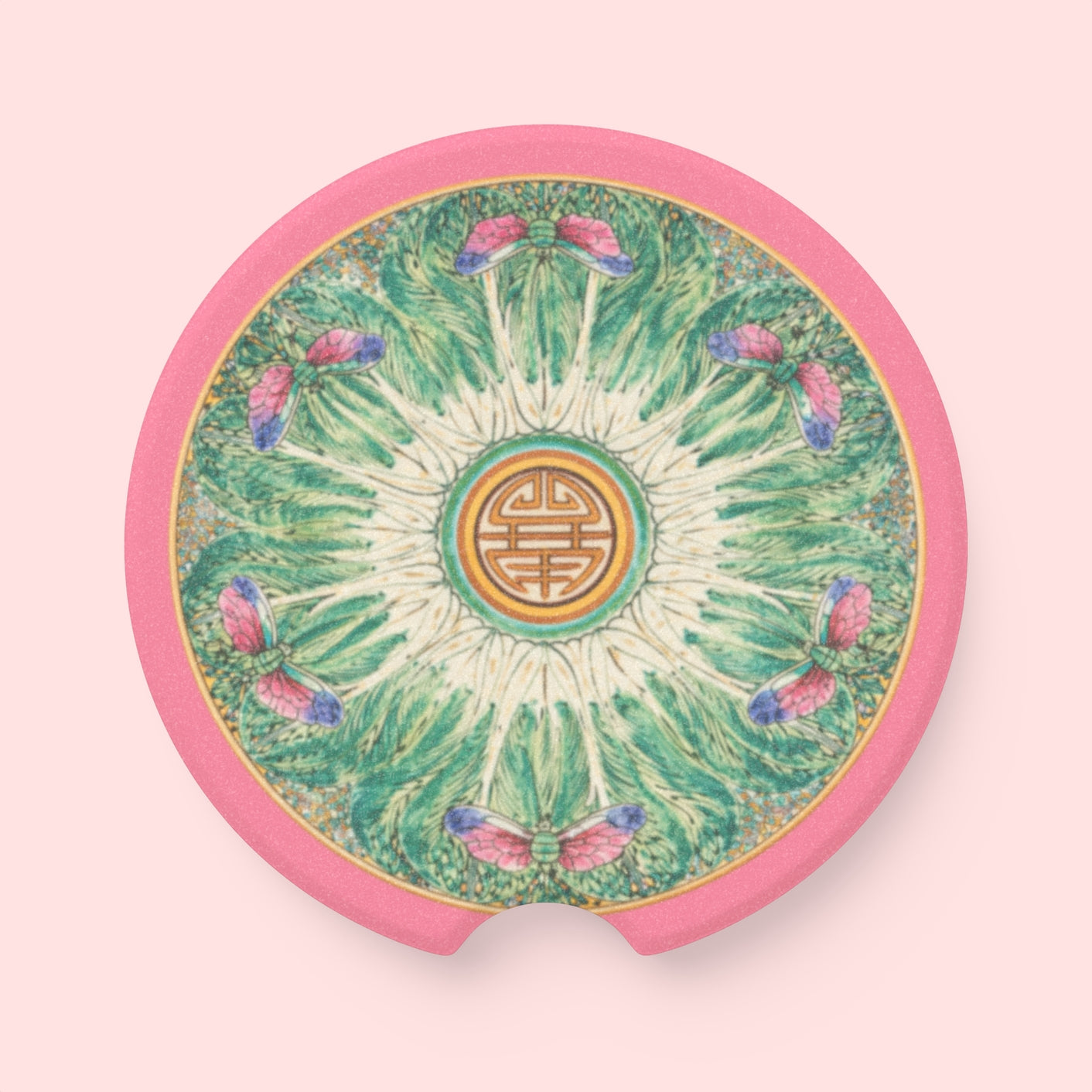 CHINA PATTERN INSPIRED CAR COASTERS