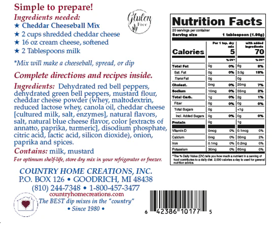 CHEDDAR CHEESEBALL MIX