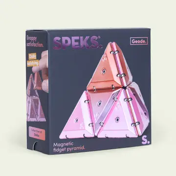 GEODE MAGNETIC FIDGET SET - CHROME PYRAMID