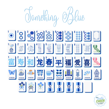 SOMETHING BLUE MAHJONG TILES