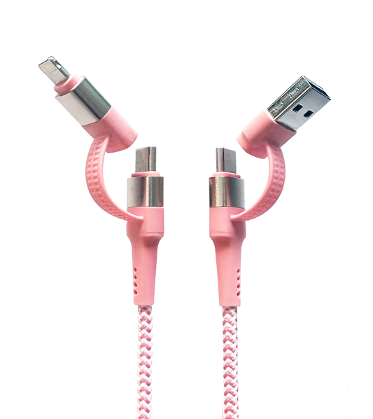 TWO FACED 6 FOOT WOVEN CHARGING CORD