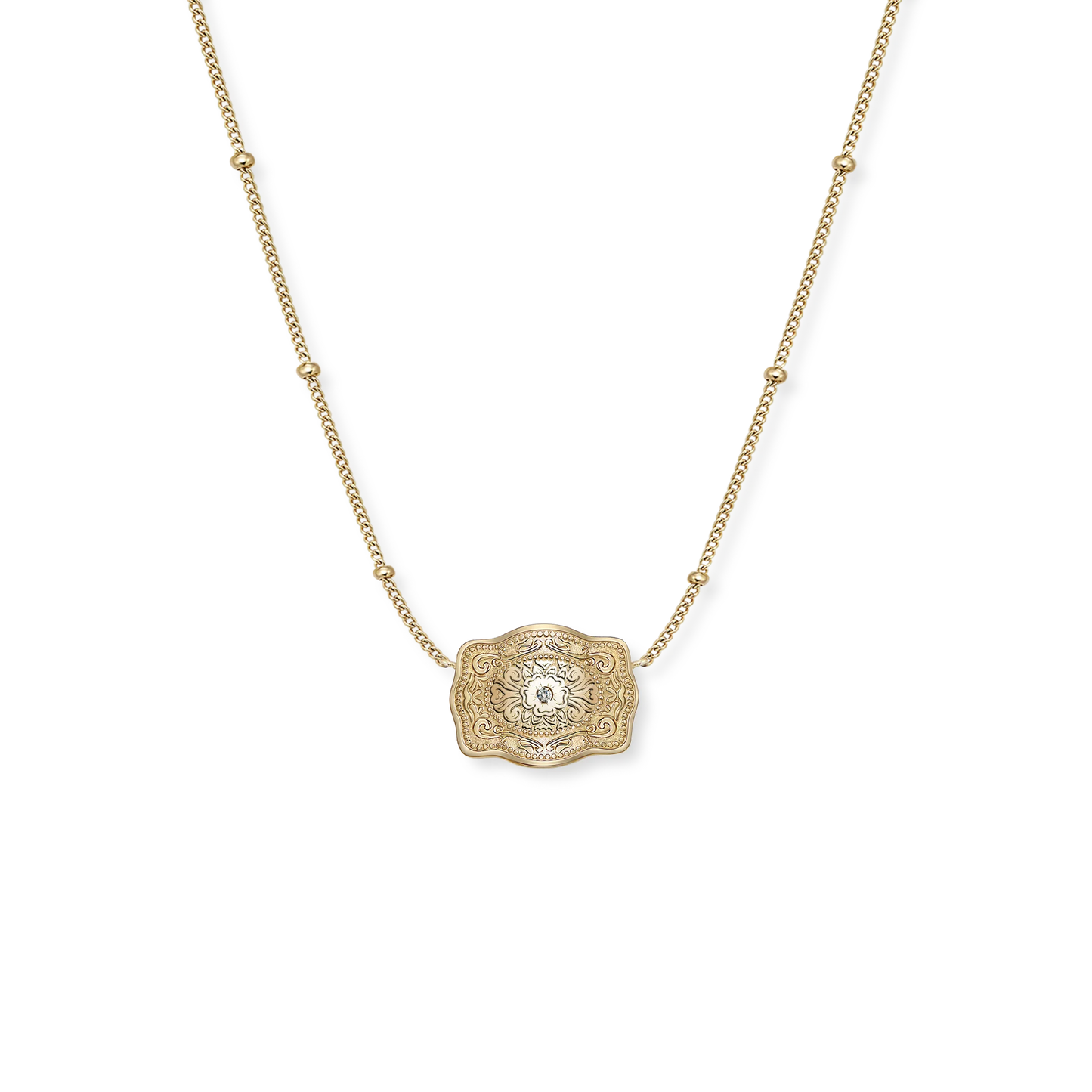 ULTRA MINI BELT BUCKLE NECKLACE - AMELIA ROSE