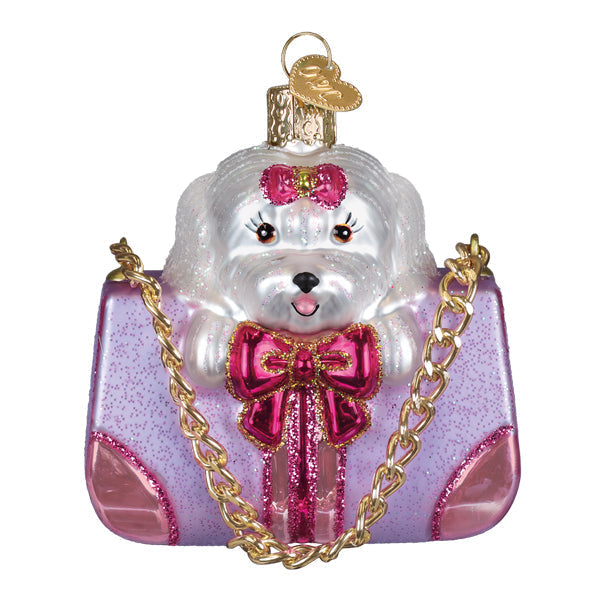 OWC ORNAMENT - POSH PUP IN PURSE