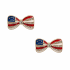 BOW FLAG EARRINGS - GOLD DIPPED