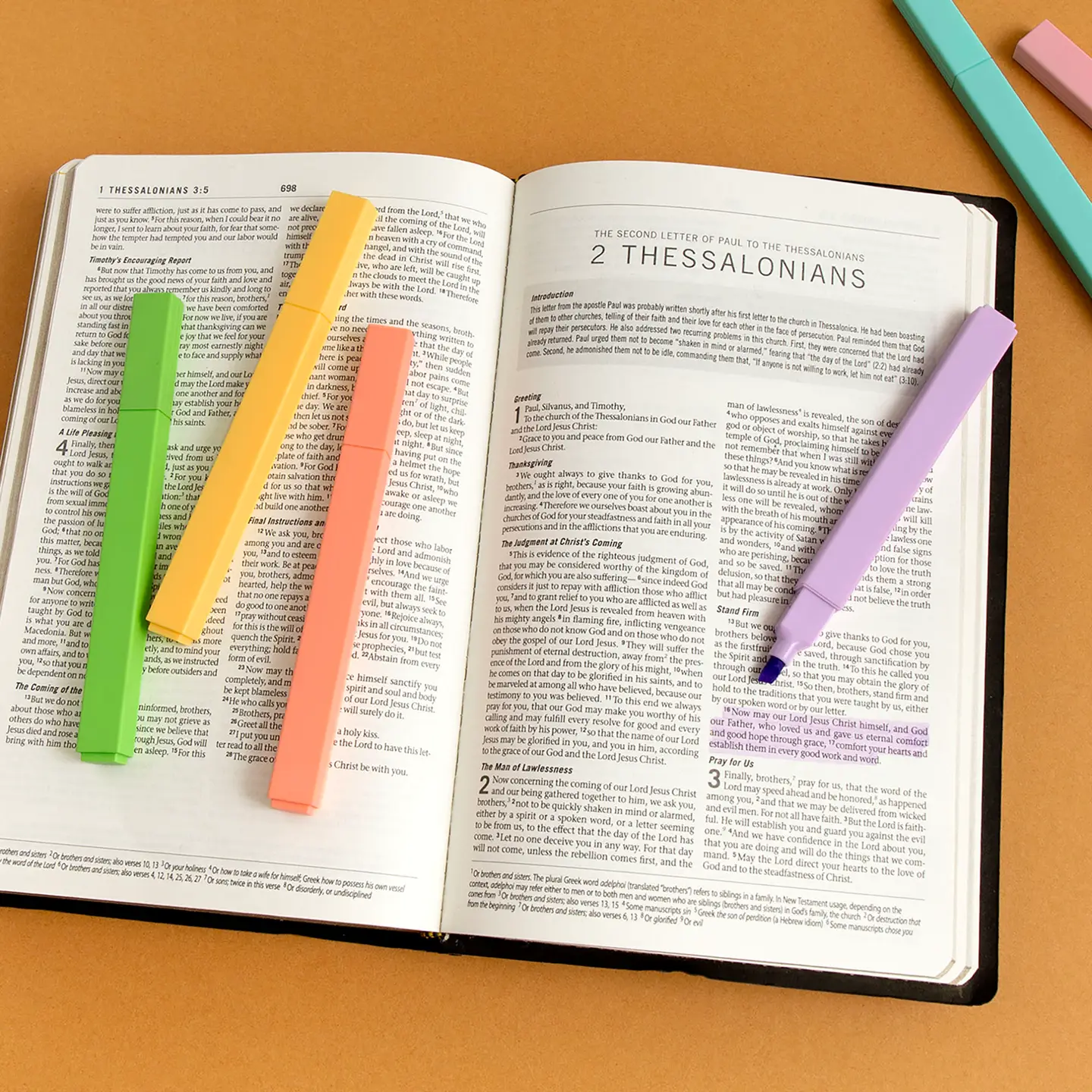 RADIANT HIGHLIGHTS - BIBLE STUDY HIGHLIGHTER SET OF 6