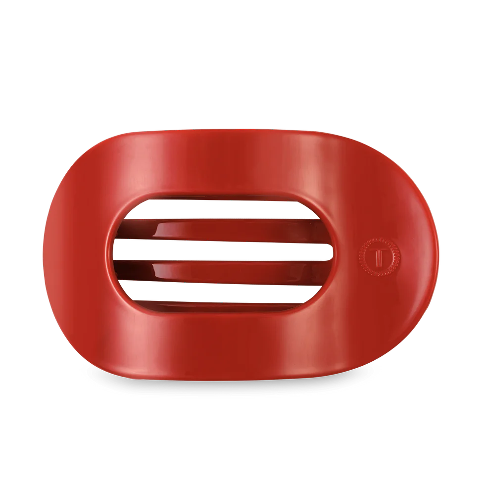 TELETIES FLAT ROUND HAIR CLIP - RED CARPET READY