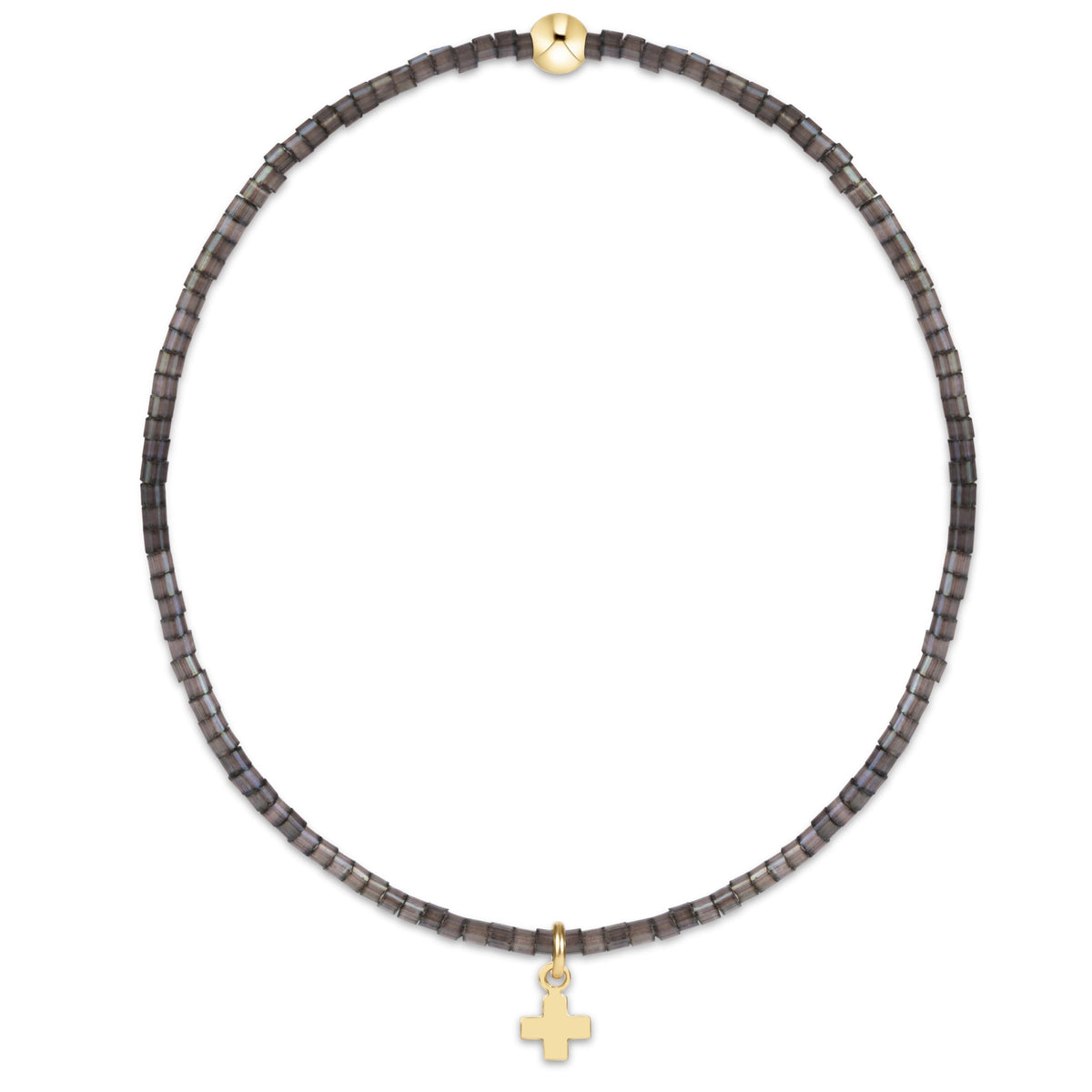 HOPE CLASSIC BRACELET - SIGNATURE CROSS SMALL GOLD CHARM