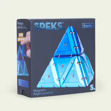 GEODE MAGNETIC FIDGET SET - CHROME PYRAMID