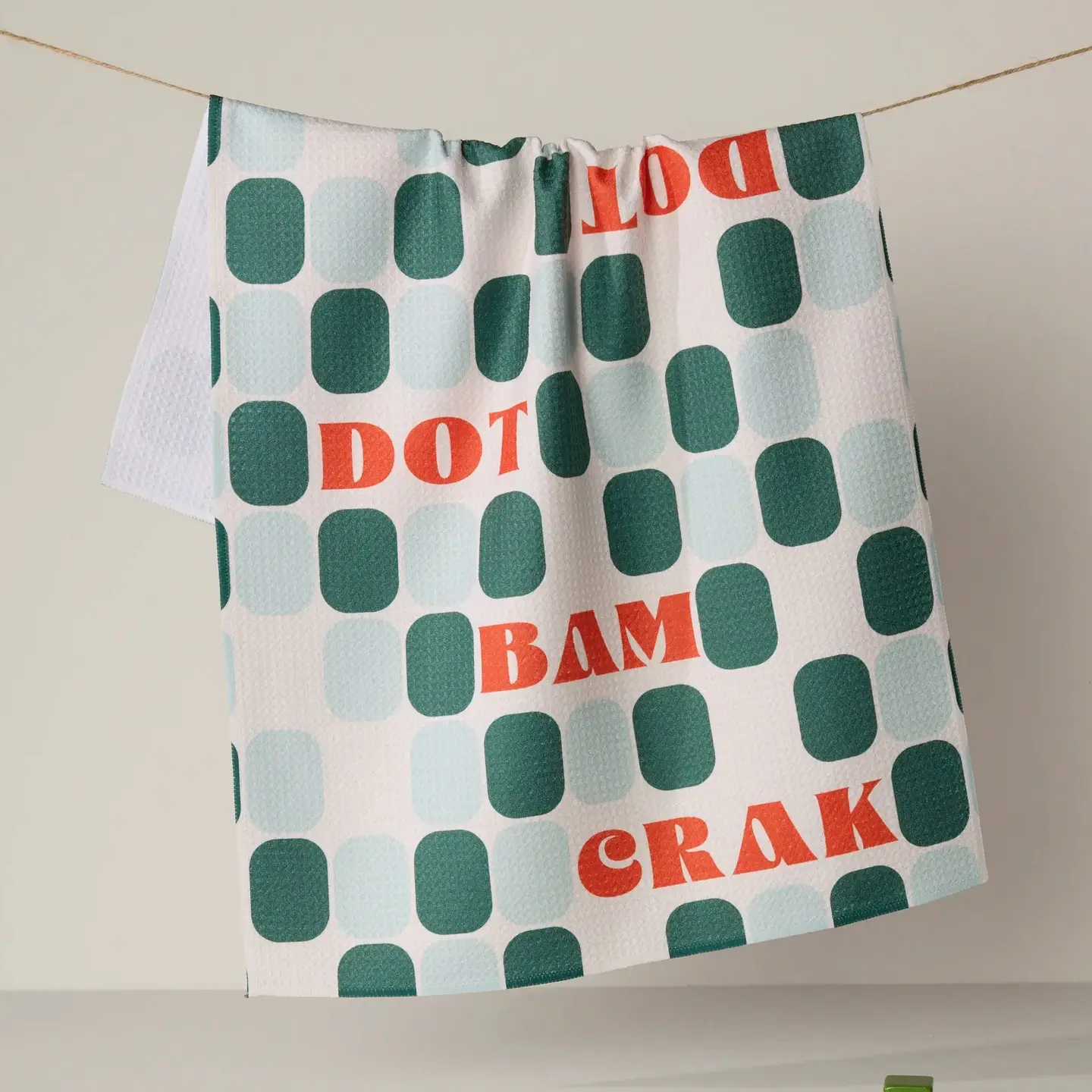 GEOMETRY TEA TOWEL - MAHJONG