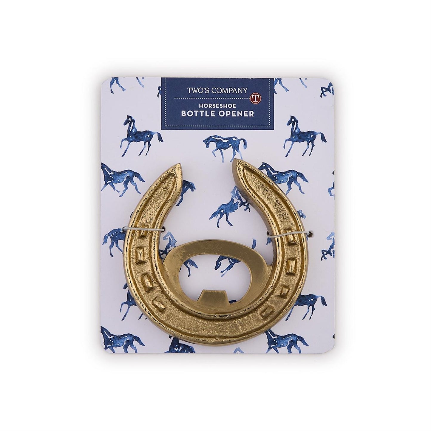 GOLD HORSESHOE BOTTLE OPENER