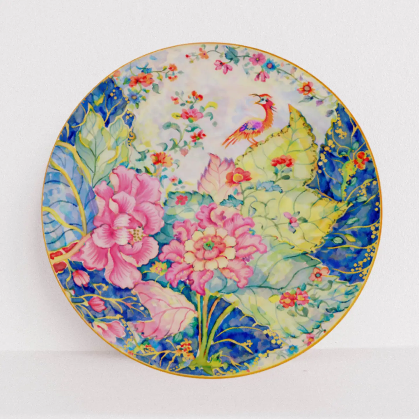 ANTIQUE CHINA PATTERN INSPIRED COASTERS - SET OF 8