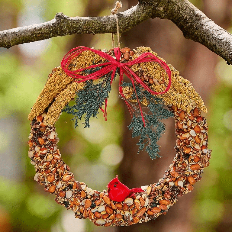 MR BIRD RUSTIC WREATH 10"