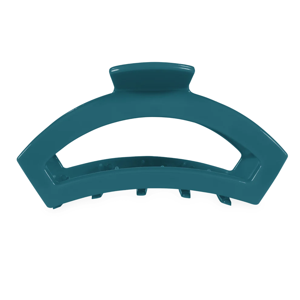 TELETIES OPEN HAIR CLIP - TEAL WITH IT
