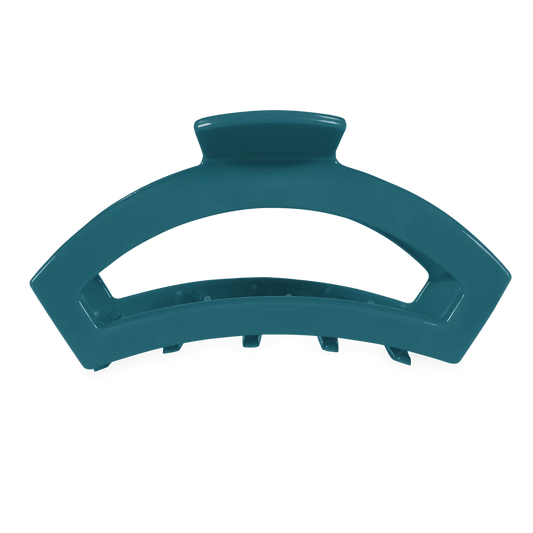 TELETIES OPEN HAIR CLIP - TEAL WITH IT