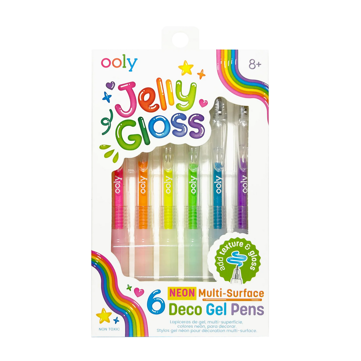 JELLY GLOSS NEON MULTI SURFACE DECO GEL PENS