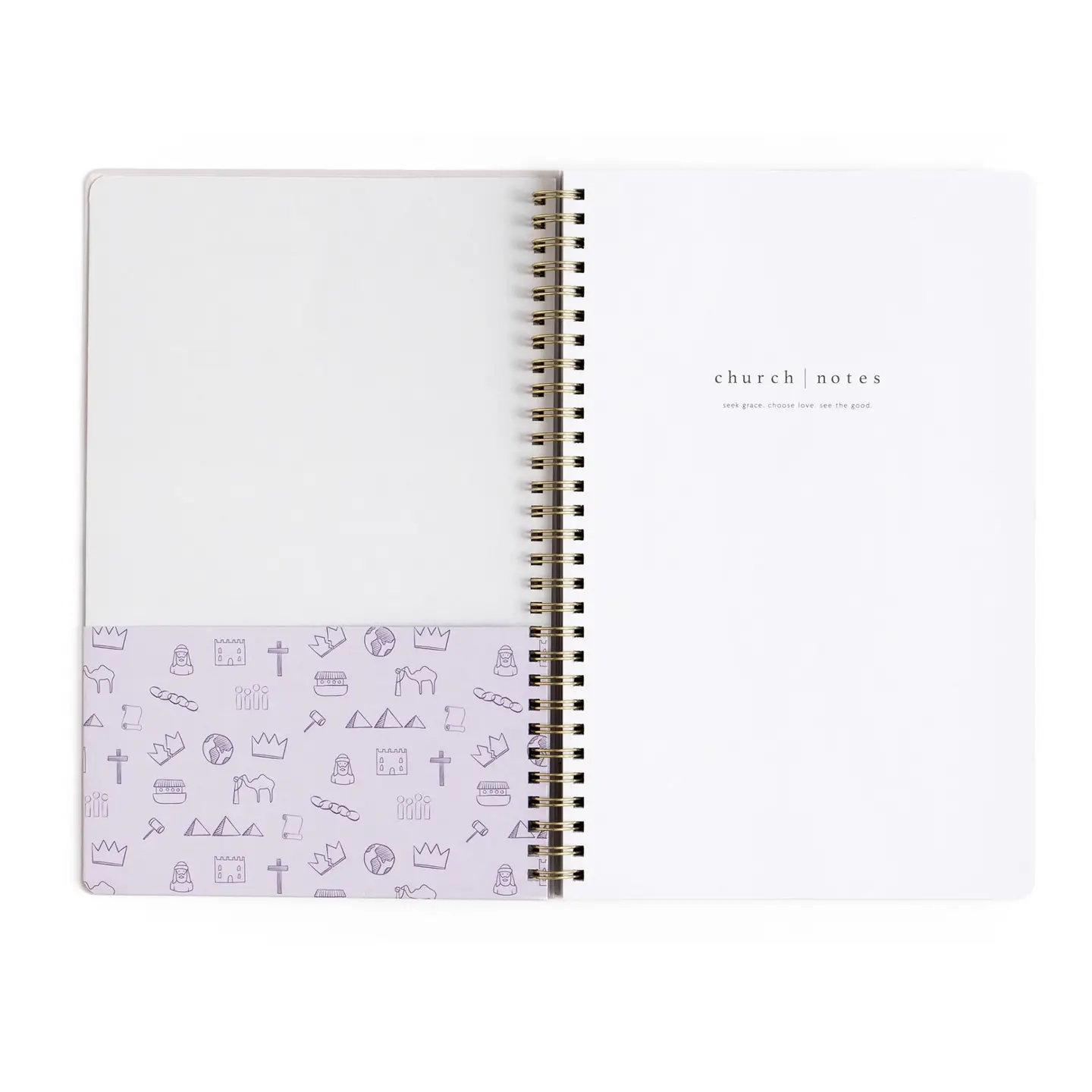 LILAC CHURCH NOTES NOTEBOOK WITH MAPS