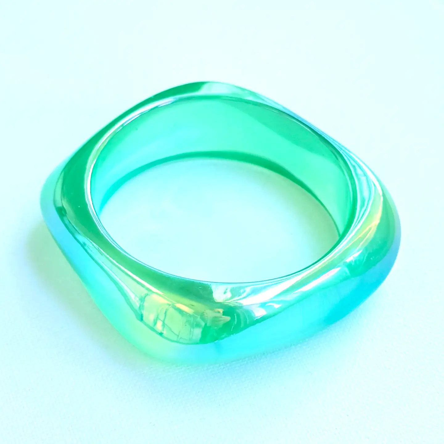 SUMMER COLORFUL GEOMETRIC ACRYLIC BANGLE